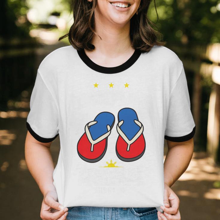 Discipline Arsenal Pinoy Nostalgia Filipino Tsinelas Premium Tri-Blend Unisex Cotton Ringer T-Shirt Discipline Arsenal Pinoy Nostalgia Filipino Tsinelas Premium Tri-Blend Unisex Cotton Ringer T-Shirt