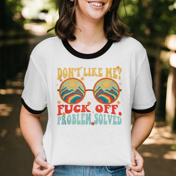Don't Like Me Antisocial Introvert & Anti Social Unisex Cotton Ringer T-Shirt Don't Like Me Antisocial Introvert & Anti Social Unisex Cotton Ringer T-Shirt