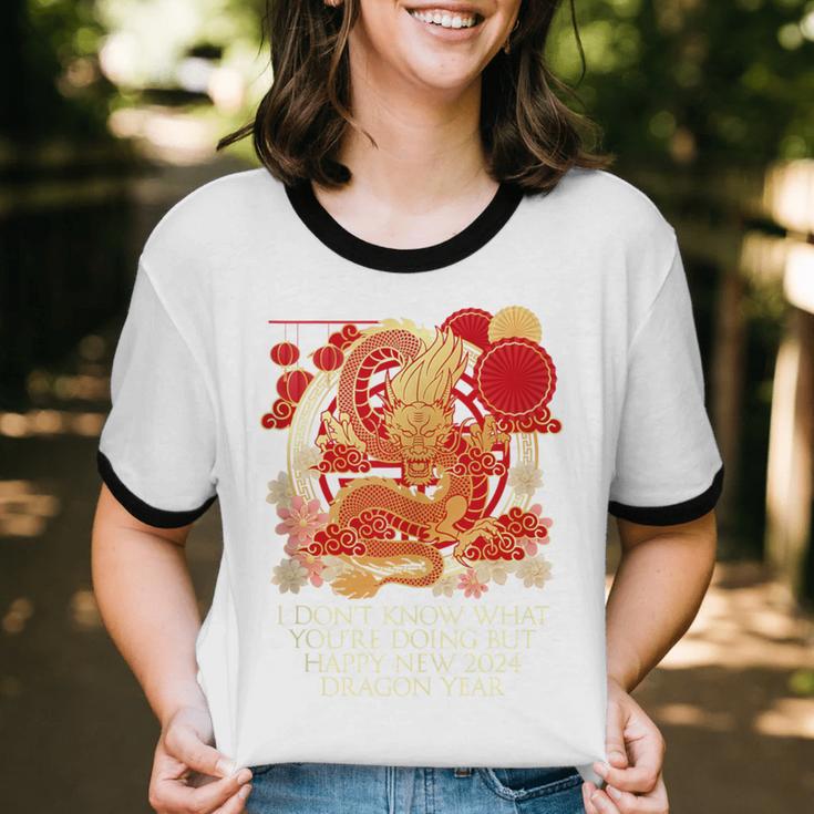 I Dont Know What Youre Doing Chinese New Year Introvert Unisex Cotton Ringer T-Shirt