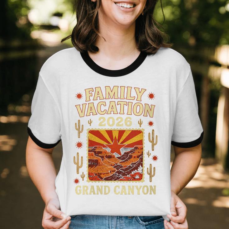 Family Vacation Grand Canyon 2026 Nostalgia Unisex Cotton Ringer T-Shirt Family Vacation Grand Canyon 2026 Nostalgia Unisex Cotton Ringer T-Shirt