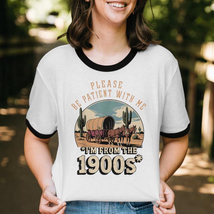 Father’s Day Please Be Patient With Me I'm From The 1900s Unisex Cotton Ringer T-Shirt Father’s Day Please Be Patient With Me I'm From The 1900s Unisex Cotton Ringer T-Shirt