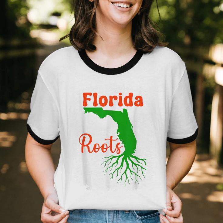 Florida Roots Florida Nostalgia Unisex Cotton Ringer T-Shirt Florida Roots Florida Nostalgia Unisex Cotton Ringer T-Shirt