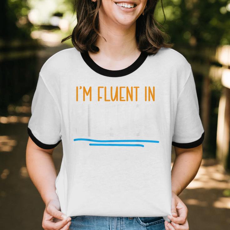 Im Fluent In Silence Introvert Unisex Cotton Ringer T-Shirt Im Fluent In Silence Introvert Unisex Cotton Ringer T-Shirt