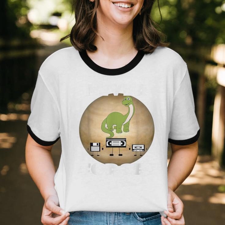 Never Forget Women Men Never Forget Men Nostalgia Unisex Cotton Ringer T-Shirt