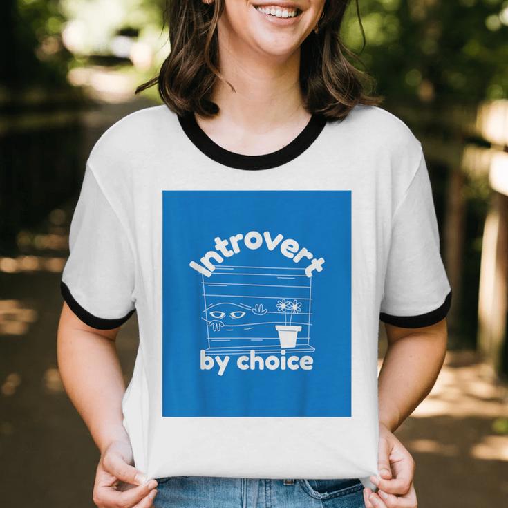 Fun For Introverts Unisex Cotton Ringer T-Shirt