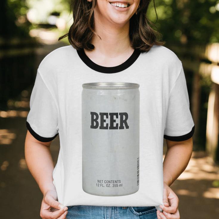 Generic Beer 1980s 80s Nostalgia Unisex Cotton Ringer T-Shirt