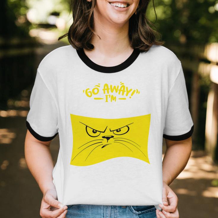 Go Away I'm Introverting Antisocial Shy Introvert Unisex Cotton Ringer T-Shirt Go Away I'm Introverting Antisocial Shy Introvert Unisex Cotton Ringer T-Shirt