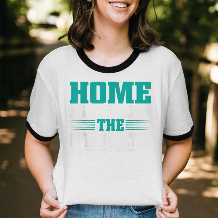 Home Is Where The Introvert Is Introvert Unisex Cotton Ringer T-Shirt