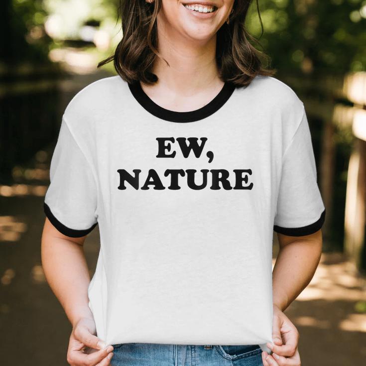 Homebody Indoorsy Introvert Ew Nature Unisex Cotton Ringer T-Shirt Homebody Indoorsy Introvert Ew Nature Unisex Cotton Ringer T-Shirt