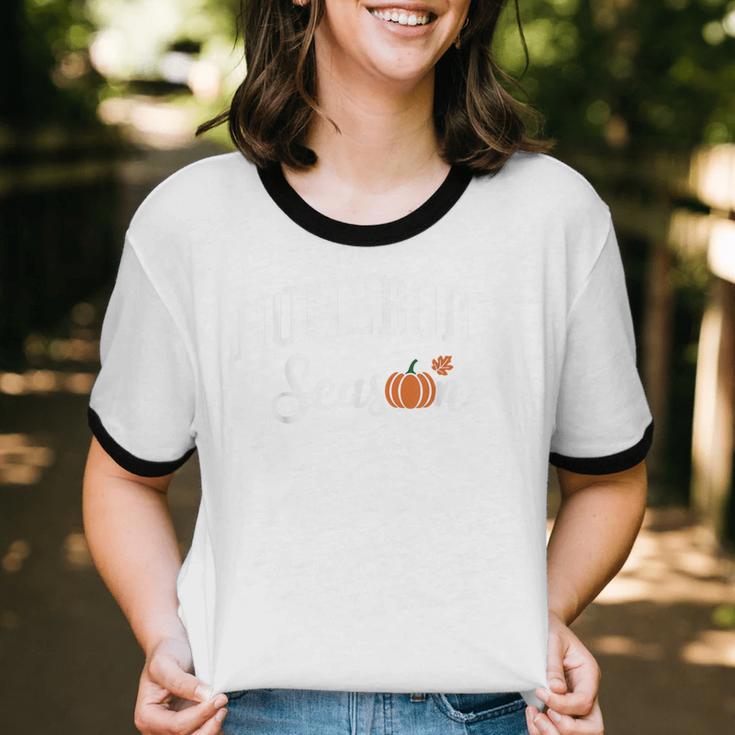 Homebody Season Introvert Fall Vibes Stay Home Unisex Cotton Ringer T-Shirt Homebody Season Introvert Fall Vibes Stay Home Unisex Cotton Ringer T-Shirt
