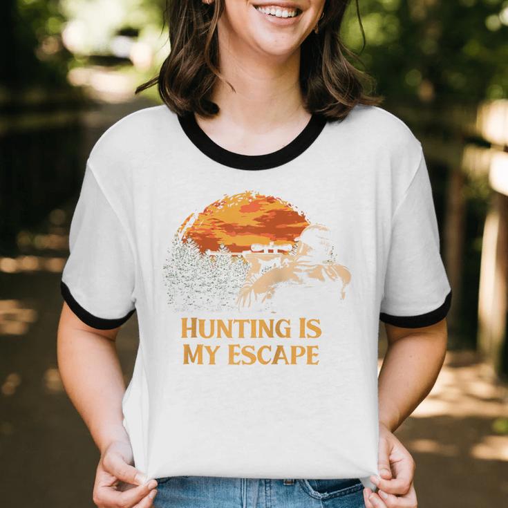 Hunting Is My Escape Introvert Hunter Antisocial Raglan Baseball Tee Unisex Cotton Ringer T-Shirt Hunting Is My Escape Introvert Hunter Antisocial Raglan Baseball Tee Unisex Cotton Ringer T-Shirt