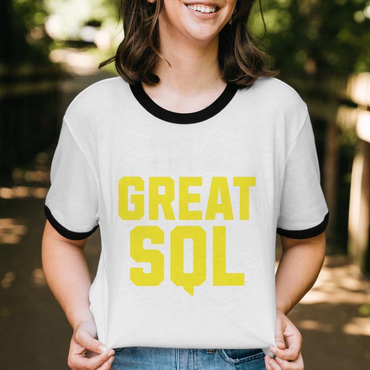 I'm A Great SQL Introvert Saying Inbound Marketing Premium Tri-Blend Unisex Cotton Ringer T-Shirt I'm A Great SQL Introvert Saying Inbound Marketing Premium Tri-Blend Unisex Cotton Ringer T-Shirt