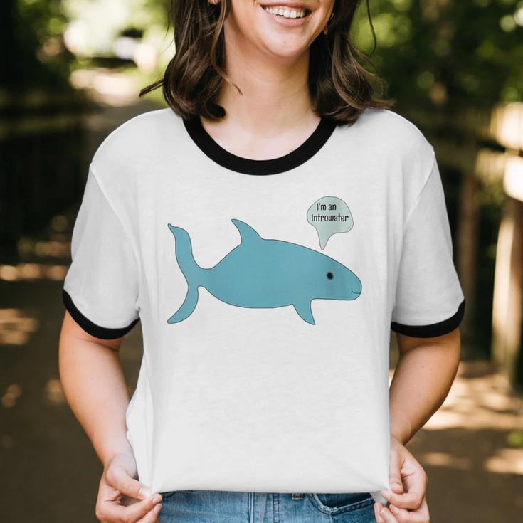 I'm An Introwater Cute Whale I'm An Introvert Unisex Cotton Ringer T-Shirt I'm An Introwater Cute Whale I'm An Introvert Unisex Cotton Ringer T-Shirt