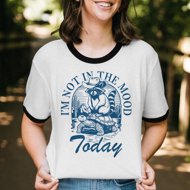 I’m Not In The Mood Today Anti-Social Moody Introvert Humor Unisex Cotton Ringer T-Shirt I’m Not In The Mood Today Anti-Social Moody Introvert Humor Unisex Cotton Ringer T-Shirt