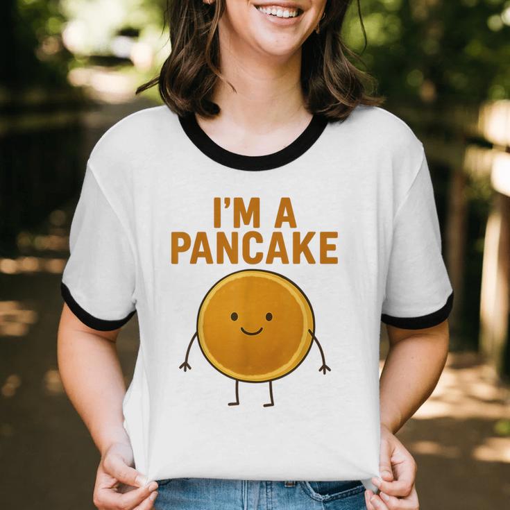 I’m a Pancake Meme For Nostalgia And Sci-Fi Fan Unisex Cotton Ringer T-Shirt