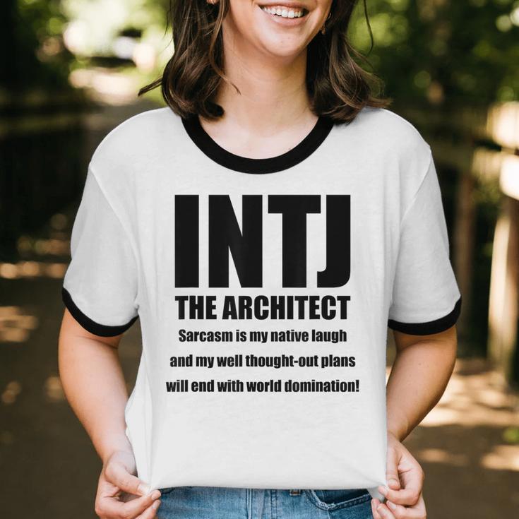 INTJ Architect Personality Introvert Sarcastic Unisex Cotton Ringer T-Shirt INTJ Architect Personality Introvert Sarcastic Unisex Cotton Ringer T-Shirt