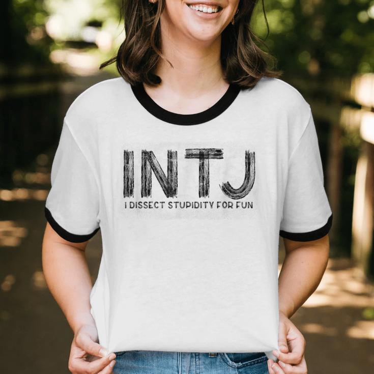 INTJ Personality Type Introvert INTJ Unisex Cotton Ringer T-Shirt
