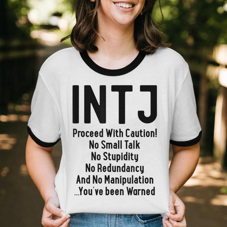 INTJ Rules Architect Personality Type Introvert Unisex Cotton Ringer T-Shirt