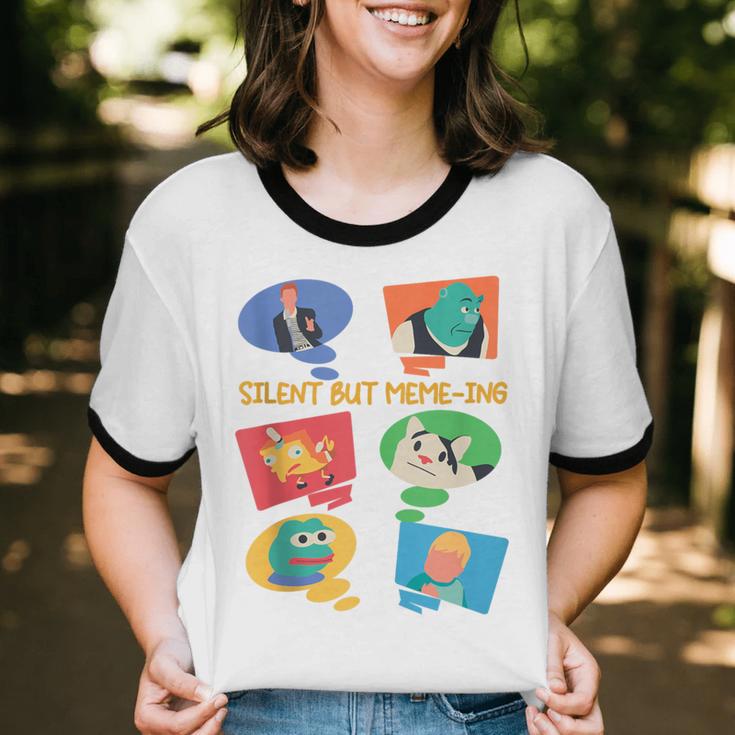 Introvert Anti People Antisocial Social Media Meme Lovers Unisex Cotton Ringer T-Shirt