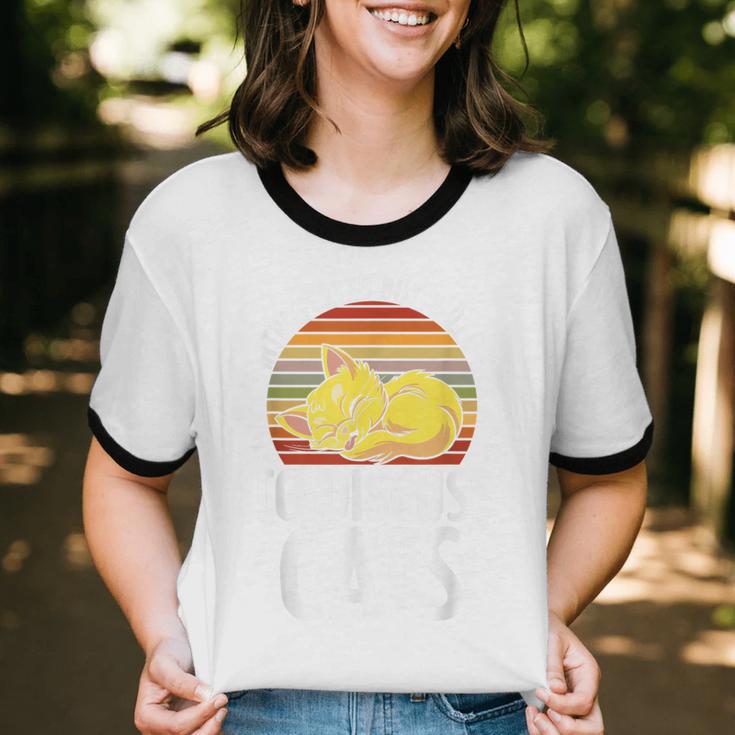 Introvert Cat Kitten Quote For Feline Whisperer Unisex Cotton Ringer T-Shirt Introvert Cat Kitten Quote For Feline Whisperer Unisex Cotton Ringer T-Shirt