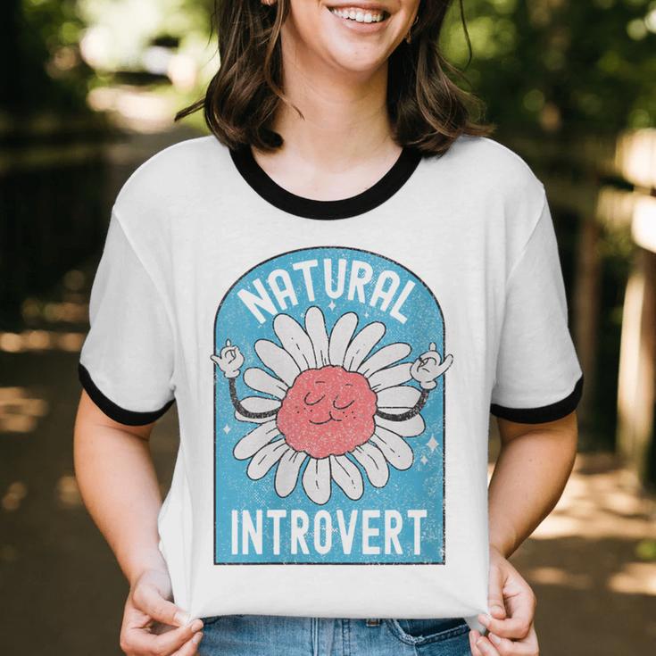 Introvert Cute Anti-Social Shy Person Inner Strength Unisex Cotton Ringer T-Shirt