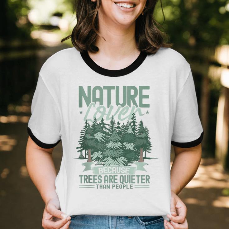 Introvert Nature Lover Introverted Forest Lover & Tree Unisex Cotton Ringer T-Shirt Introvert Nature Lover Introverted Forest Lover & Tree Unisex Cotton Ringer T-Shirt