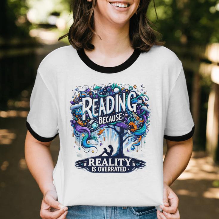 Introvert Reader Bibliofile Bookworm Loves Books Unisex Cotton Ringer T-Shirt Introvert Reader Bibliofile Bookworm Loves Books Unisex Cotton Ringer T-Shirt