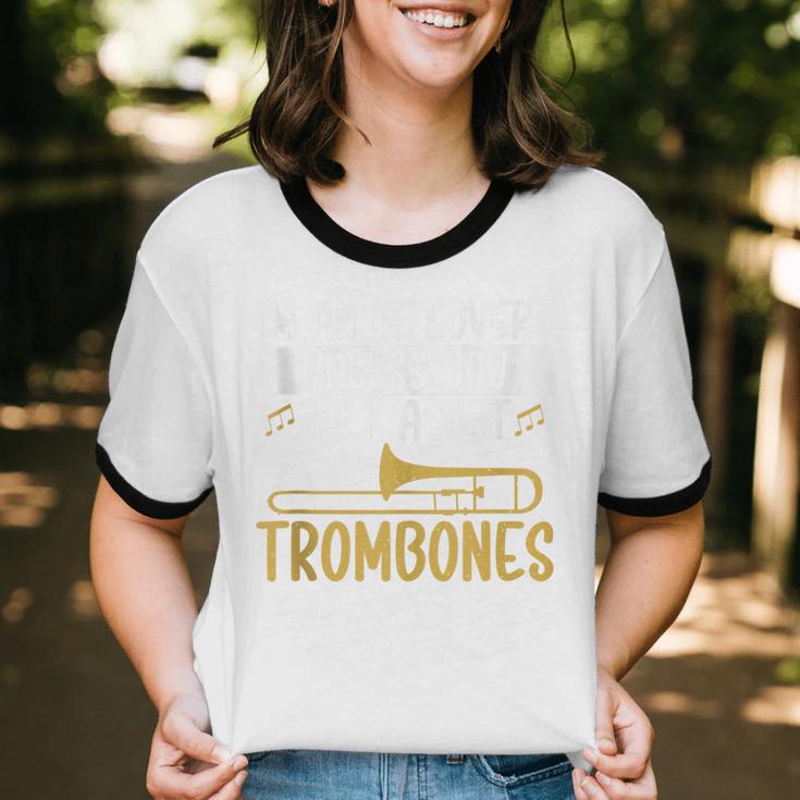 Im An Introvert Unless You Talk About Trombone Unisex Cotton Ringer T-Shirt
