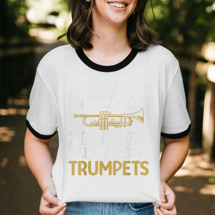 Im An Introvert Unless You Talk About Trumpets Unisex Cotton Ringer T-Shirt Im An Introvert Unless You Talk About Trumpets Unisex Cotton Ringer T-Shirt