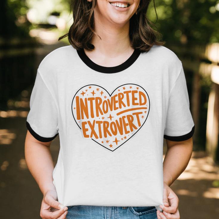 Introverted Extrovert People Hater Calm Peace Lover Unisex Cotton Ringer T-Shirt Introverted Extrovert People Hater Calm Peace Lover Unisex Cotton Ringer T-Shirt