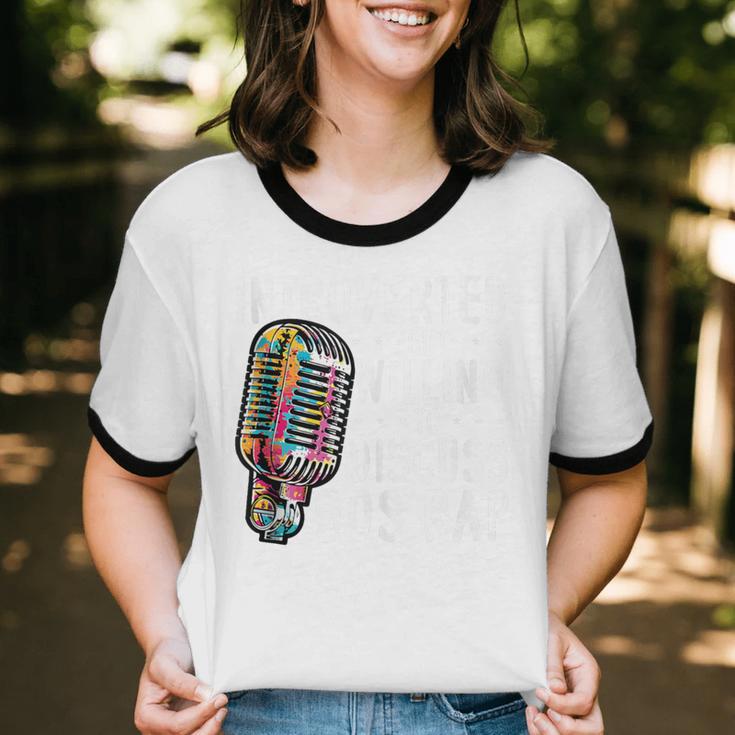 Introverted But Willing To Discuss 90s Rap Socially Awkward Unisex Cotton Ringer T-Shirt Introverted But Willing To Discuss 90s Rap Socially Awkward Unisex Cotton Ringer T-Shirt