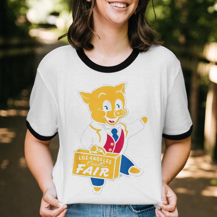 LA Fair Los Angeles County Vintage Nostalgia Unisex Cotton Ringer T-Shirt LA Fair Los Angeles County Vintage Nostalgia Unisex Cotton Ringer T-Shirt