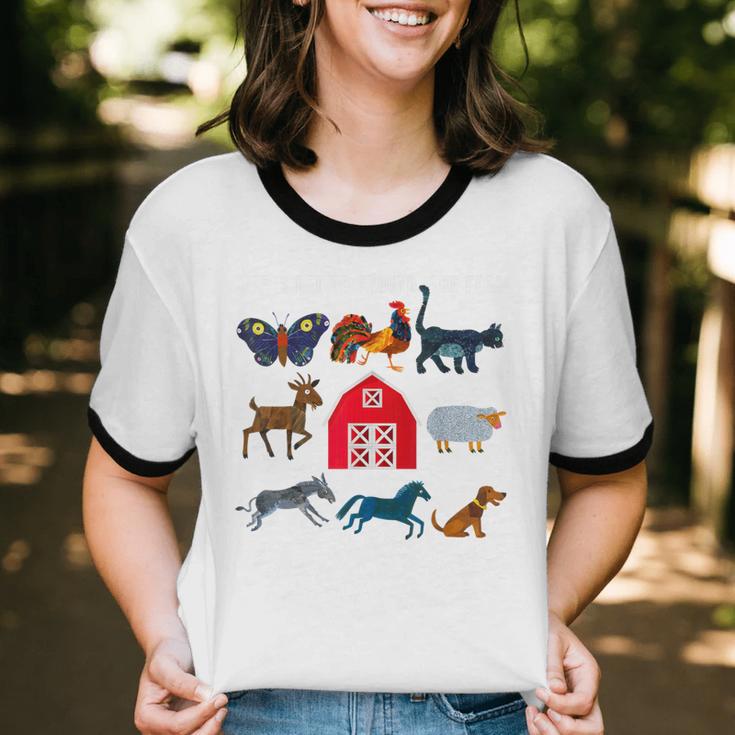 Life Is Better Around The Farm Nostalgia Trendy Unisex Cotton Ringer T-Shirt