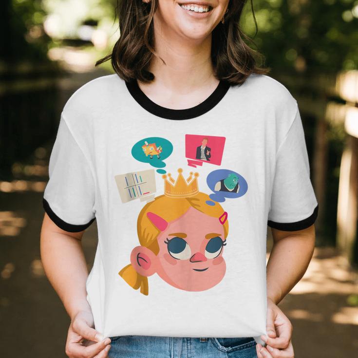 Meme Queen In Silence Introvert Anti People Antisocial Quiet Unisex Cotton Ringer T-Shirt