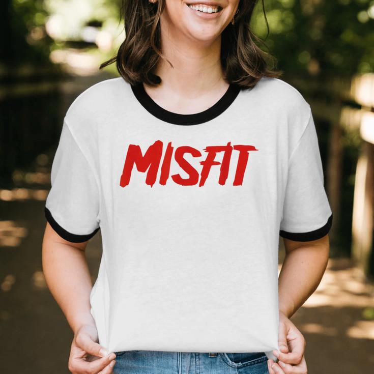 Misfit Outfit And Costume Introvert Apparel Unisex Cotton Ringer T-Shirt