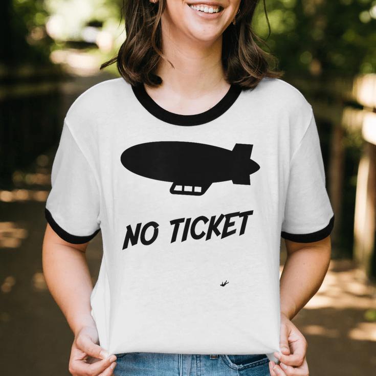 No Ticket Jones 80's Nostalgia Unisex Cotton Ringer T-Shirt
