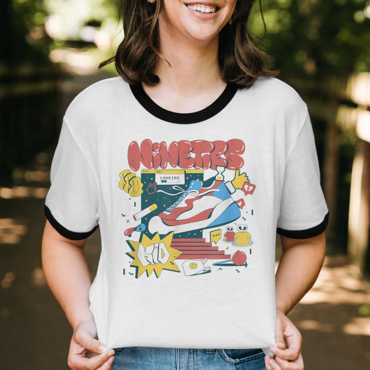 Nostalgia Gen X 90s Nineties Things Unisex Cotton Ringer T-Shirt Nostalgia Gen X 90s Nineties Things Unisex Cotton Ringer T-Shirt