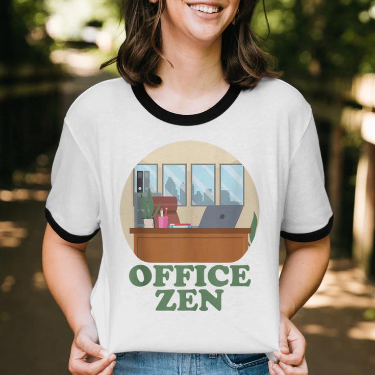 Office Zen Introvert Office Staff Secretary Employee Admin Unisex Cotton Ringer T-Shirt Office Zen Introvert Office Staff Secretary Employee Admin Unisex Cotton Ringer T-Shirt