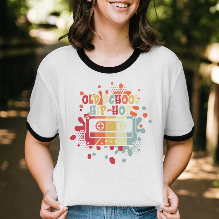 Old-School Hip Hop 80's 90's Style Music Cassette Nostalgia Unisex Cotton Ringer T-Shirt Old-School Hip Hop 80's 90's Style Music Cassette Nostalgia Unisex Cotton Ringer T-Shirt