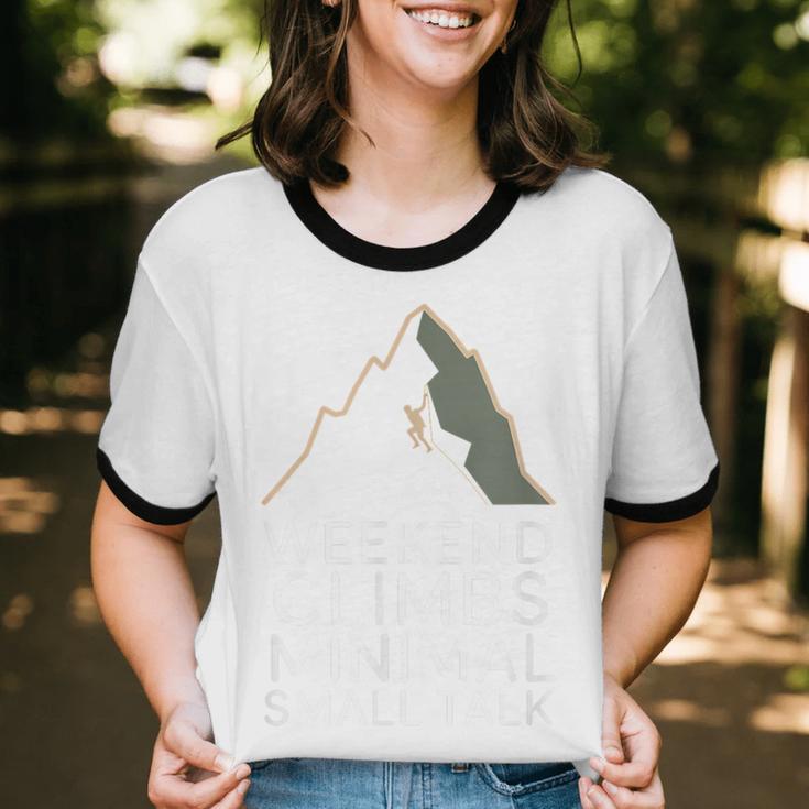 Outdoor Introvert Vibes Weekend Climber Unisex Cotton Ringer T-Shirt Outdoor Introvert Vibes Weekend Climber Unisex Cotton Ringer T-Shirt