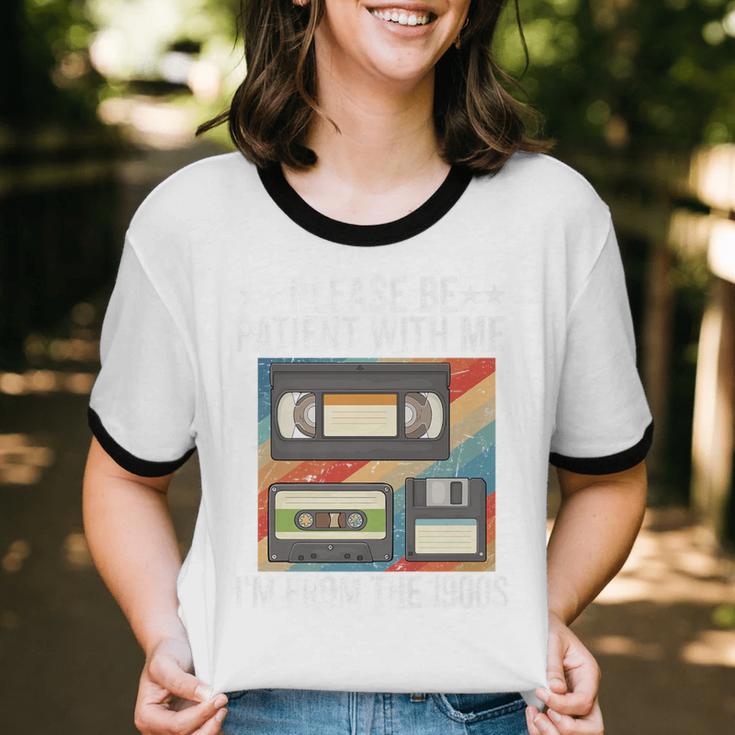 Be Patient With Me I'm From The 1900s Premium Unisex Cotton Ringer T-Shirt