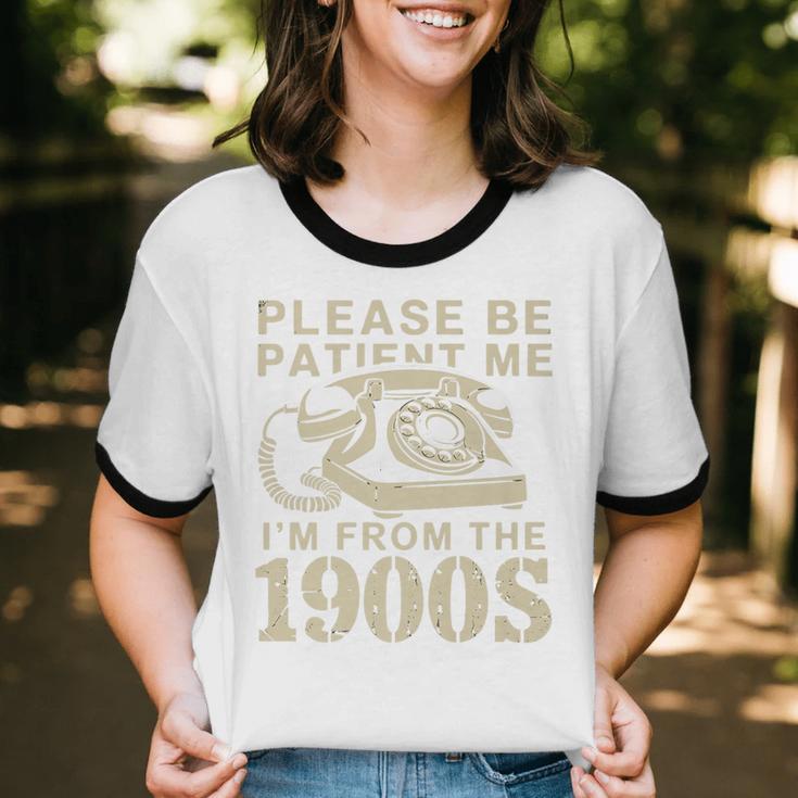 Patient Me I'm From The 1900s Premium Unisex Cotton Ringer T-Shirt Patient Me I'm From The 1900s Premium Unisex Cotton Ringer T-Shirt