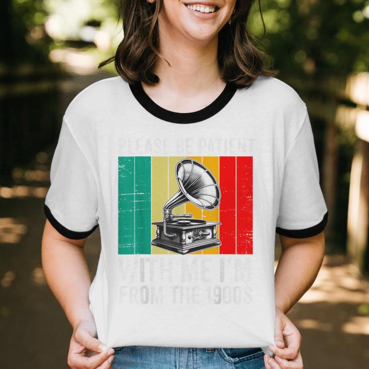 Be Patient With Me I'm From The 1900s Unisex Cotton Ringer T-Shirt Be Patient With Me I'm From The 1900s Unisex Cotton Ringer T-Shirt