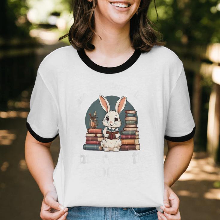 Please Be Patient With Me I'm From The 1900s Bunny 90s Unisex Cotton Ringer T-Shirt