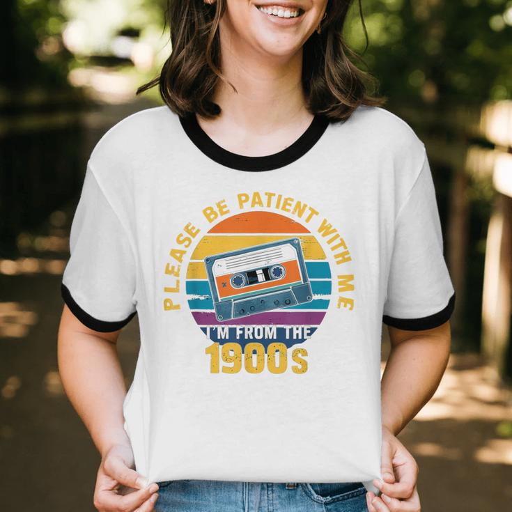 Please Be Patient With Me I'm From The 1900s Dad Unisex Cotton Ringer T-Shirt