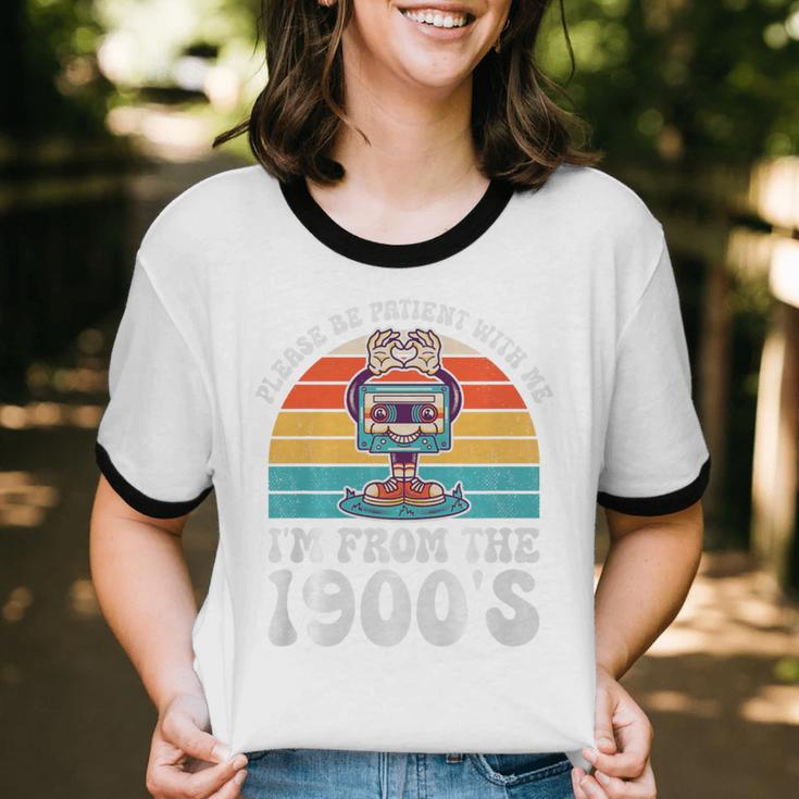 Please Be Patient With Me I'm From The 1900s Kawaii Premium Tri-Blend Unisex Cotton Ringer T-Shirt Please Be Patient With Me I'm From The 1900s Kawaii Premium Tri-Blend Unisex Cotton Ringer T-Shirt