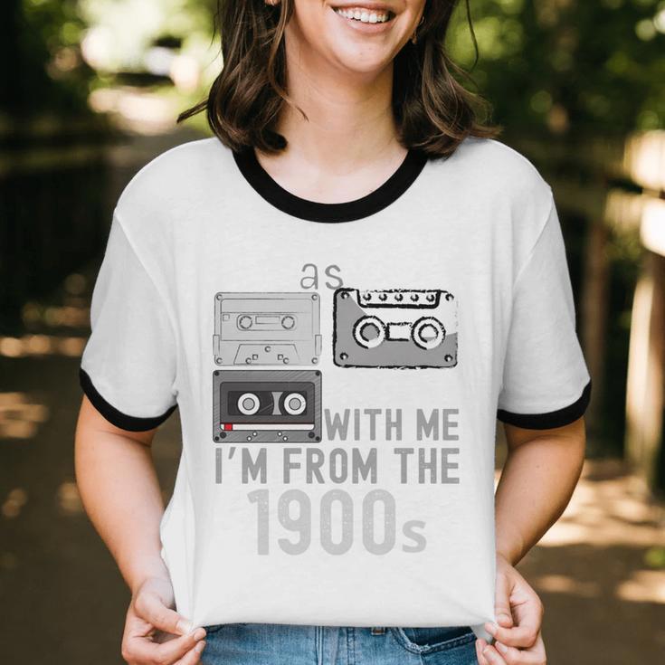 Please Be Patient With Me I'm From The 1900s Retired Fathers Unisex Cotton Ringer T-Shirt