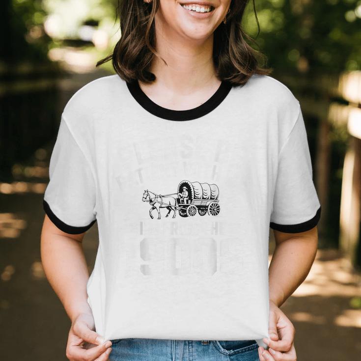 Please Be Patient With My I'm From The 1900s Retirement Unisex Cotton Ringer T-Shirt
