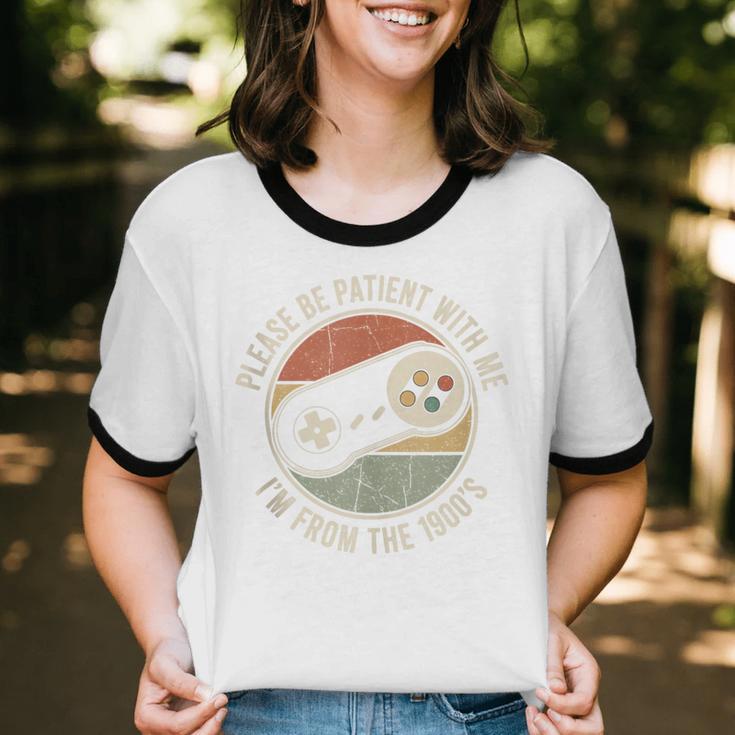 Please Be Patient With Me I'm From The 1900s Retro Gamer Unisex Cotton Ringer T-Shirt Please Be Patient With Me I'm From The 1900s Retro Gamer Unisex Cotton Ringer T-Shirt