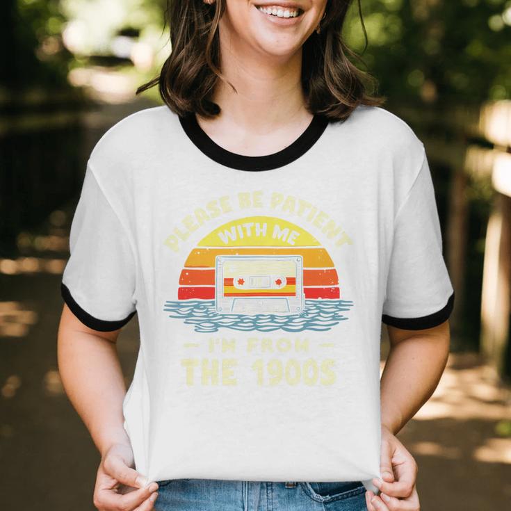 Please Be Patient With Me I'm From The 1900s Shirt Men Women Premium Tri-Blend Unisex Cotton Ringer T-Shirt
